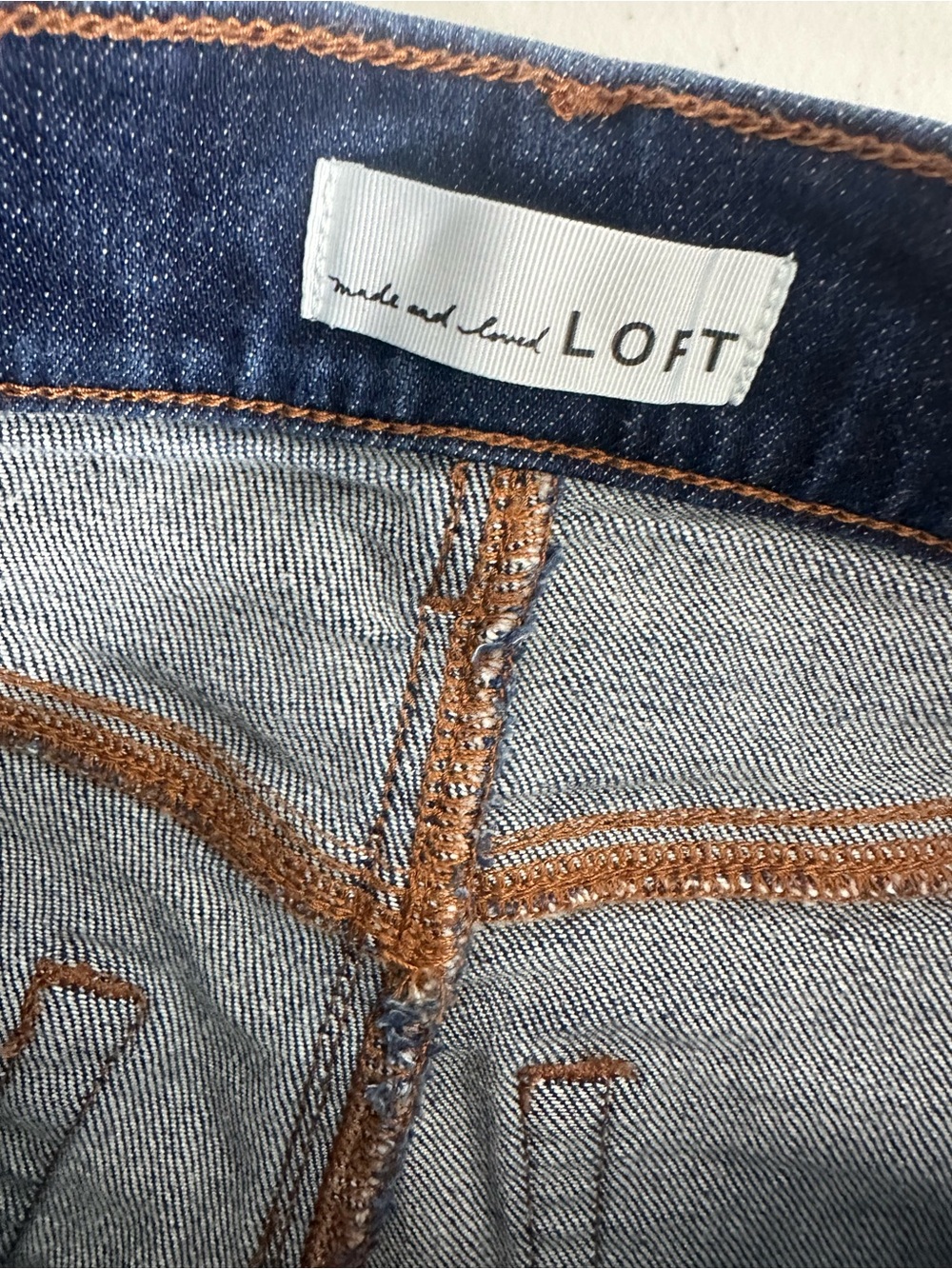 LOFT The Slim Flare Women’s Size 28/6 Stretch Denim Blue Jeans Casual - Picture 9 of 14